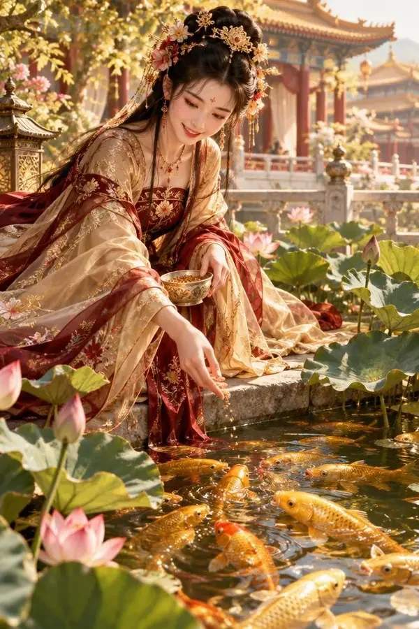 我的王妃是锦鲤短剧封面，穿越重生题材，56集